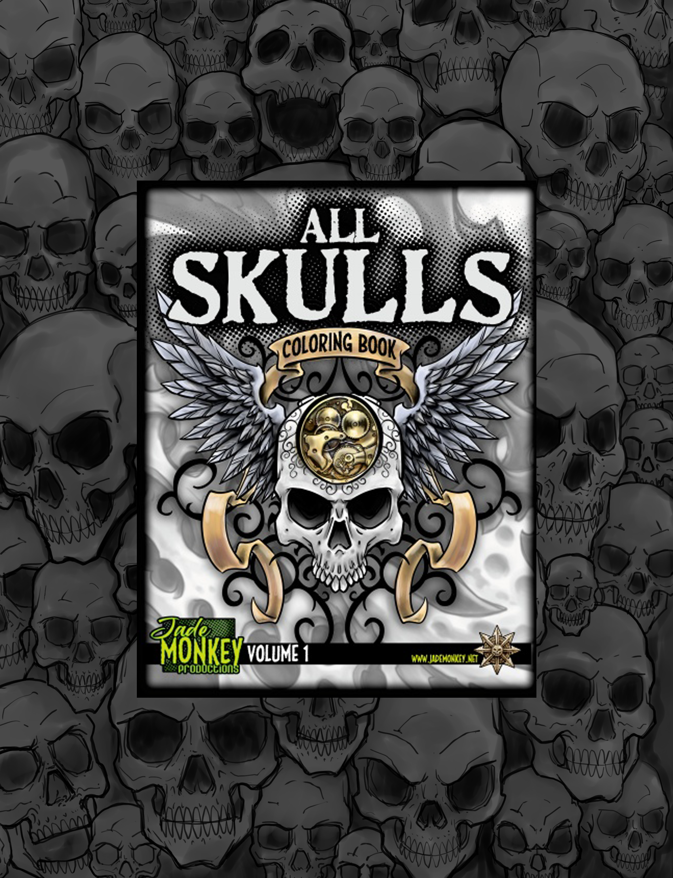 All Skulls Couloring Book